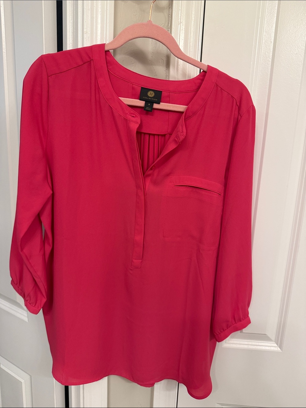 JM Collection Hot Pink Women's Tunic Blouse